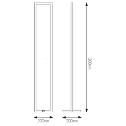 Fantasia GURI floor lamp 47W 3000K black dimmable Best