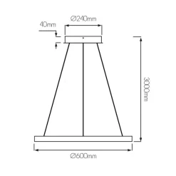 Fantasia GURI pendant ø60 54W 3000K black dimmable Sale