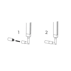 Fantasia GURI Wandlicht verlengstuk wandmontage (2 stuks), wit Outlet