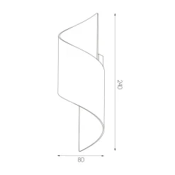 Fantasia HELIX Wandlicht zwart / goud G9 excl (max 40W) New
