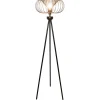 Fantasia JULIA 1x E27 vloerlamp Ø44cm zwart Hot