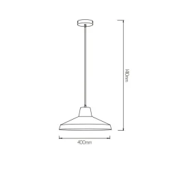 Fantasia KANGA pendant  Ø40 E27 copper/white New