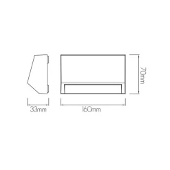 Fantasia KITO Wallamp white SMD LED 280Lm 3W IP65 New