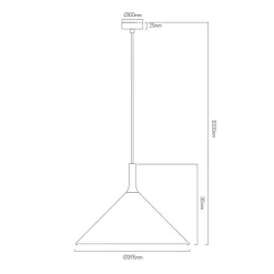 Fantasia KOTO 1xE27 Pendel Ø395mm zwart / zwart / wit Sale