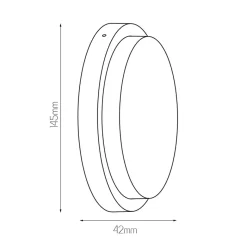 Fantasia LIBRA plafond lamp 10W 3000K IP54 zwart rond Discount