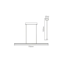 Fantasia LINO LED 36Watt 2867lm Pendant 3000K sanded white Sale