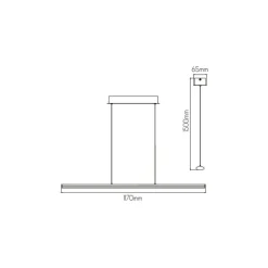 Fantasia LINO LED 24Watt 1970lm Pendant 3000K black Hot