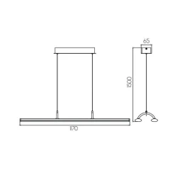 Fantasia LINO LED 2x24Watt 3290lm Pendant 3000K white Best