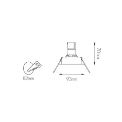 Fantasia LINUX LED ROUND alu  + GU10 5W Online