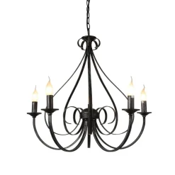 Fantasia MARQUIS pendant 5x E14 black Outlet