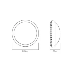 Fantasia MILO Wallamp round black/grey/white SMD LED 840Lm 8W IP65 New