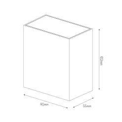 Fantasia MILOS walllight 2x 4,5Watt 920Lm COB LED 3000K IP65 black Sale