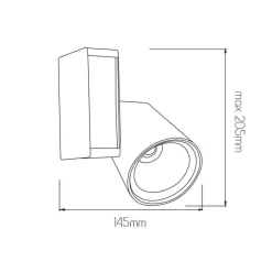 Fantasia MITROX 3F track spot white / empty body Online
