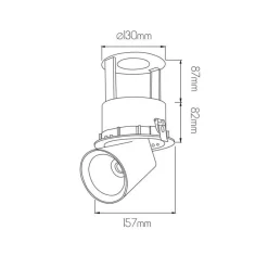 Fantasia MITROX recessed spot white / empty body New