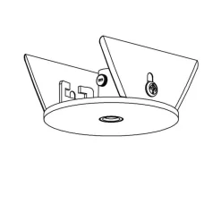 Fantasia 70mm Ø60mm inbouw basis voor pendel - zwart Outlet