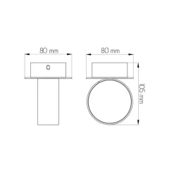 Fantasia NIC-NAC WALLLP 1XG9/2,5W LED AN.ALU 136/1+125 Discount