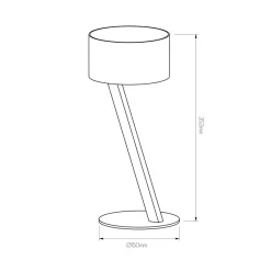 Fantasia NOMA tafellamp wit/goud G9 excl Best