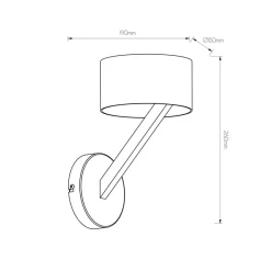 Fantasia NOMA wandlicht wit/goud G9 excl New