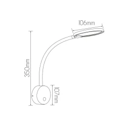 Fantasia NONI LED Wandlicht 4,8W wit Hot