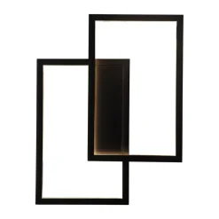 Fantasia NORI LED 42W 3000K zwart 435x335x60 dimbaar