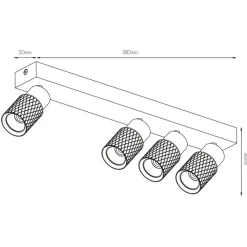 Fantasia NYSAL Spot RL 4L MR11 lamp excl zwart Clearance