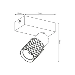 Fantasia NYSAL Spot RL 1L MR11 lamp excl zwart Hot