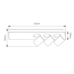 Fantasia Nysit 3L B/B/B 3x4,5W GU10 dimmable LED incl. Online