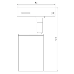 Fantasia Nysit 1L monophase track spot black Sale