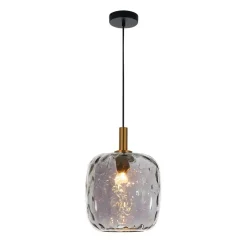 Fantasia OKIRU Pendel E27 Zwart + as grijs glas Ø250mm Online