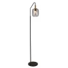 Fantasia OKIRU Vloerlamp E27 Zwart + as grijs glas Ø180mm Best