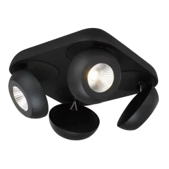 Fantasia OLEO plafonier dimmable 4 x 7W 3000K black Best