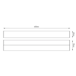 Fantasia OMY wall light 12W LED 3000K IP44  600mm Outlet