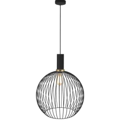 Fantasia OONAH 1xE27 D350xH440 Black / gold + 3m black fabric cable