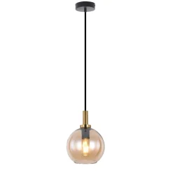 Fantasia OSIRA canopy zwart + geborsteld goud (3m kabel) zonder glas Discount