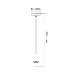 Fantasia OSIRA canopy zwart + geborsteld goud (3m kabel) zonder glas Discount