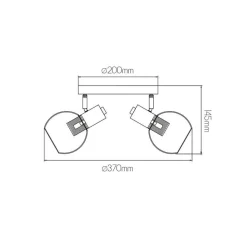 Fantasia OSIRA Plafond licht 3x E14 helder glas Clearance