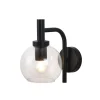 Fantasia OSIRA Wandlicht E27 Zwart, helder glas Ø150mm Online