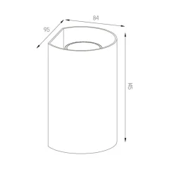 Fantasia RADU Wandlicht wit rond 2xGU10 excl (max 50W) Outlet