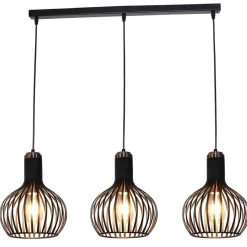 Fantasia RAGA pendant 3x E27 black + copper