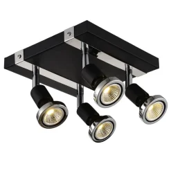 Fantasia ROBUS square spot head 4xGU10 5W LED black/Chrome Best