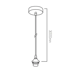 Fantasia ROGODO optional susp. chrome 300cm Sale
