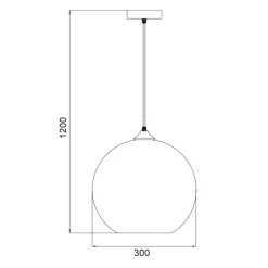 Fantasia ROGODO susp. smoke grey 30cm 1x E27 Hot