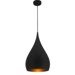 Fantasia Ronin pendant  25cm E27 black/gold New