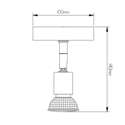 Fantasia RUNE 3 1L WALL GU10 LED 5W dim SAT CHROME Hot