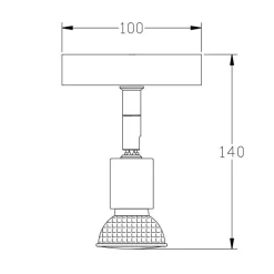 Fantasia RUNE 1L GU10 LED 4,3W dim incl. black Online