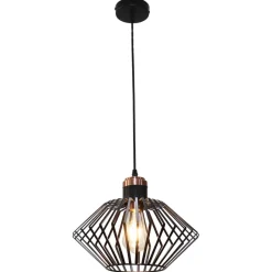 Fantasia SHURU pendant 1x E27 black + copper Outlet