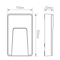 Fantasia SIBO LED 310Lm 2,8W rectangle, cover black, white, grey IP65 Online