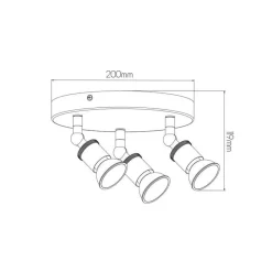 Fantasia STUGA round 3xGU10 5W dimmable LED (glass) Online