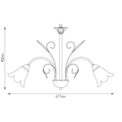 Fantasia SURYA pendant 5x E14 Hot