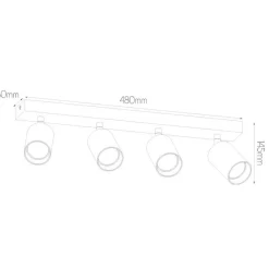 Fantasia TABOO 4L GU10 (excl) zwart + geborsteld goud, spot New